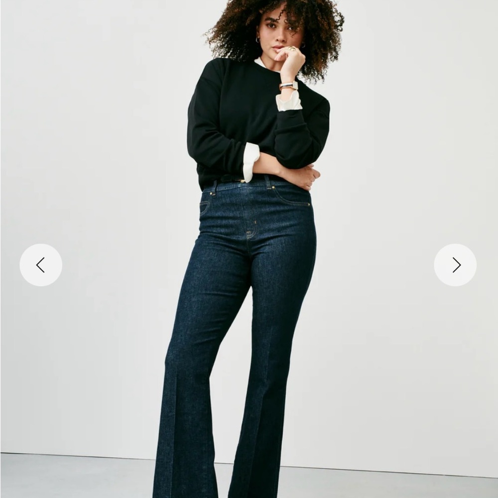 SPANX Dark Blue Flare Women's Jeans